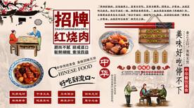红烧肉背景墙