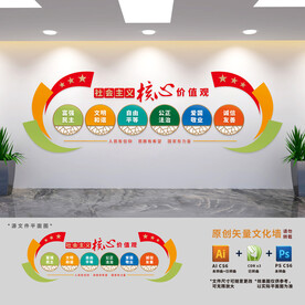 社会主义核心价值观文化墙