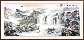 国画山水图