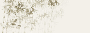 新中式水墨国画竹子背景墙