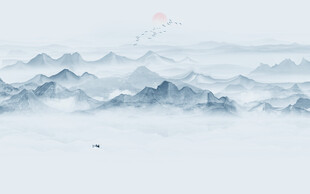 禅意水墨画