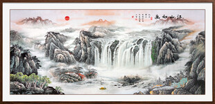 中堂山水画