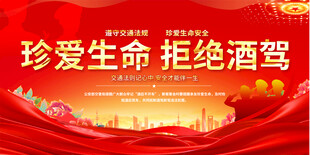 拒绝酒驾展板