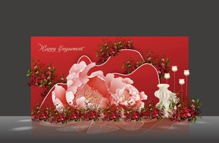 红色婚礼效果图