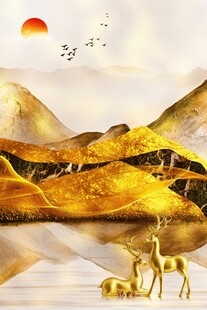 金山发财鹿