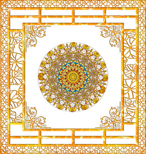 金色边框吊顶