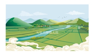 新款田野插画设计
