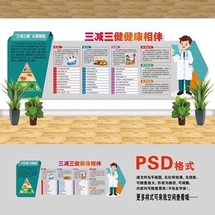 文化墙 PSD分层