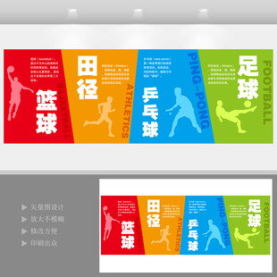 校园体育运动文化墙