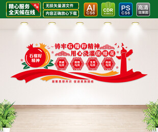 石榴籽精神文化墙