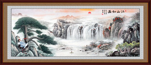国画迎客松