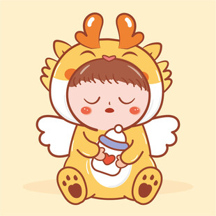 小飞龙宝宝摆件卡通