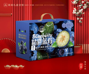 蓝莓包装 水果礼盒