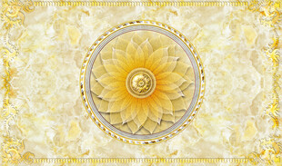 欧式金色花纹