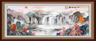 紫气东来国画