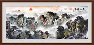 泰山风景画