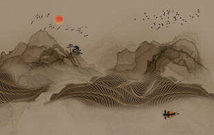 水墨山水画