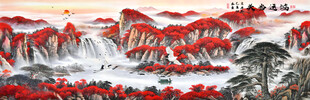 鸿运当头国画
