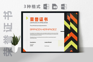 创意精美荣誉证书模板