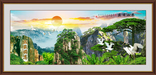 泰山风景画