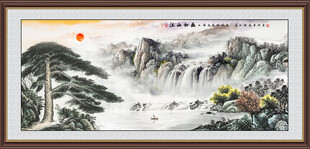 迎客松挂画