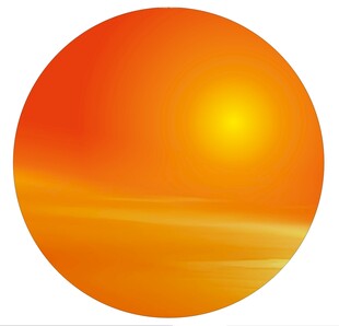 露营酒吧网红日落灯箱