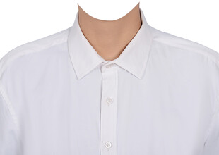 男人白色衬衫证件照衣服素材