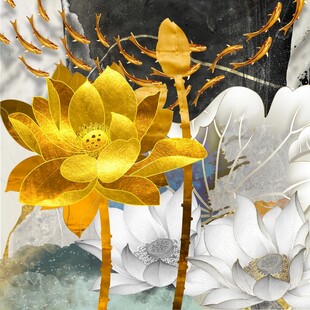 莲花装饰画