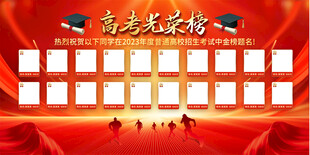 高考光荣榜展板背景