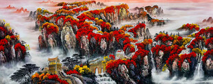 长城山水画