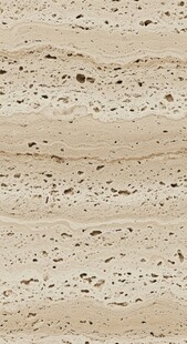 米黄色洞石纹理表面