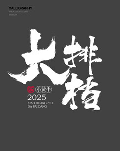 大排档字体设计