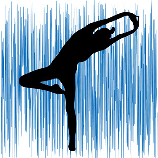 瑜伽舞者的优雅身姿