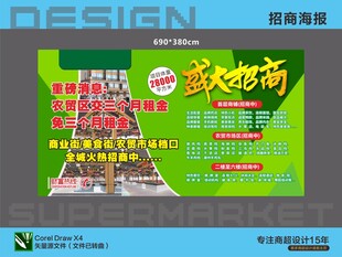 盛大招商公告喷画