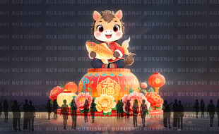 马年彩灯