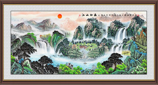 福居宝地山水画