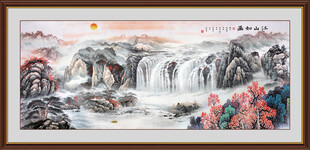 紫气东来国画