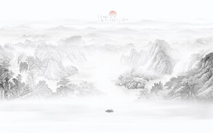 新中式山水画