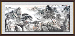 紫气东来国画
