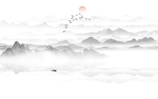 意境水墨山水