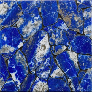 蓝色纹理矿石特写