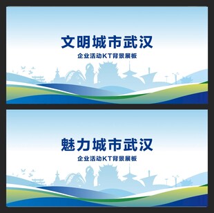 武汉旅游展板