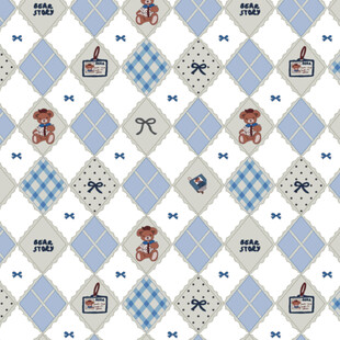 可爱卡通男孩图案无缝背景