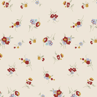 花卉图案浅色背景布料