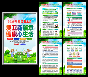 2025年爱国卫生月海报