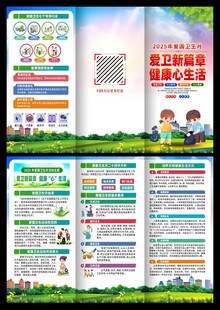 2025年爱国卫生月折页