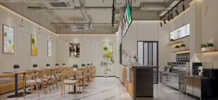 现代简约风餐厅室内场景