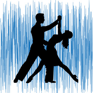 激情探戈舞者剪影