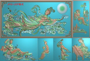 美女浮雕图