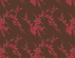 深红背景上的粉色斑驳图案